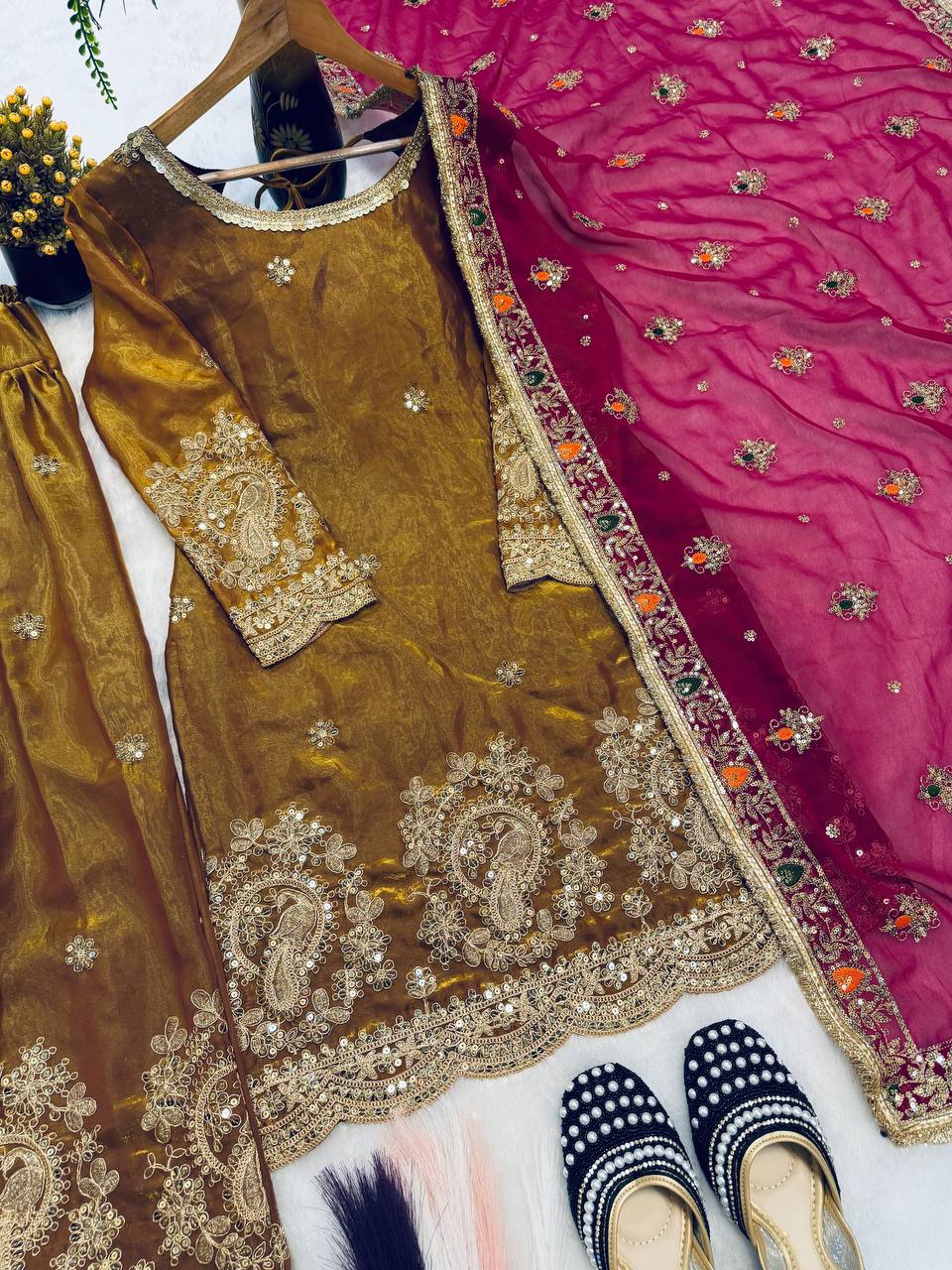 Neo-Classic Sage Couture Salwar Suit